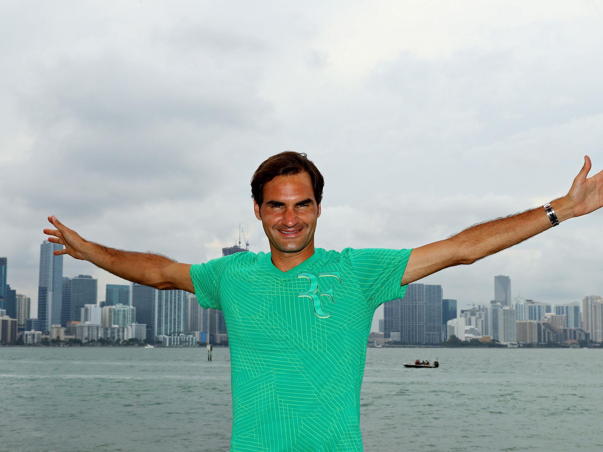 Roger Federer continued his remarkable 2017 by winning in Miami