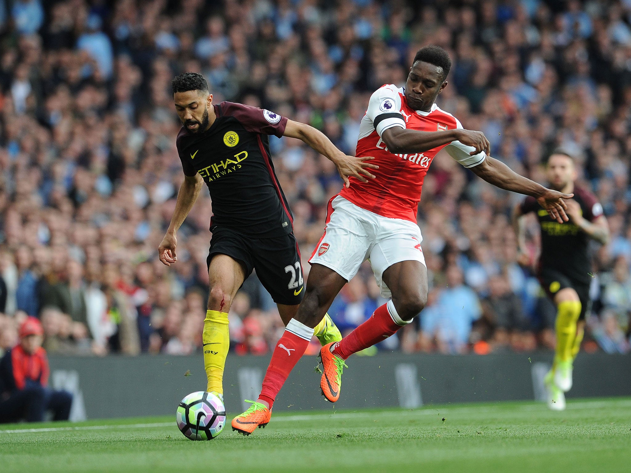 Clichy in action for City on Sunday