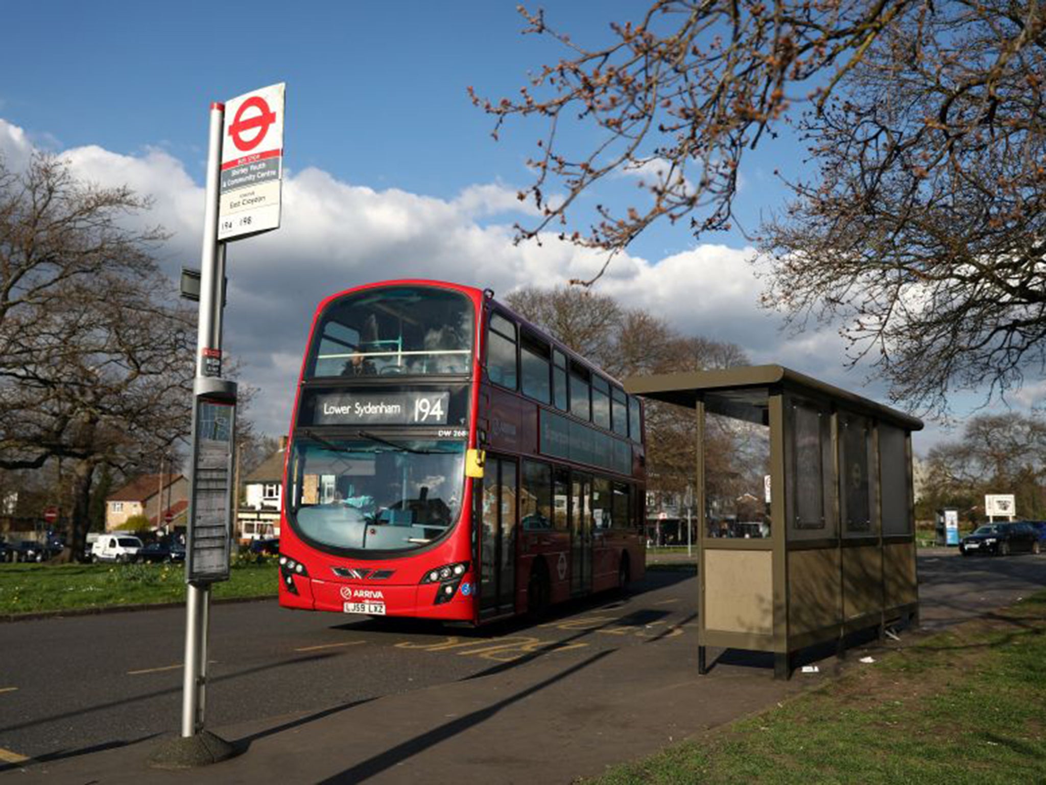 A general view of the Shrublands area of Croydon in London