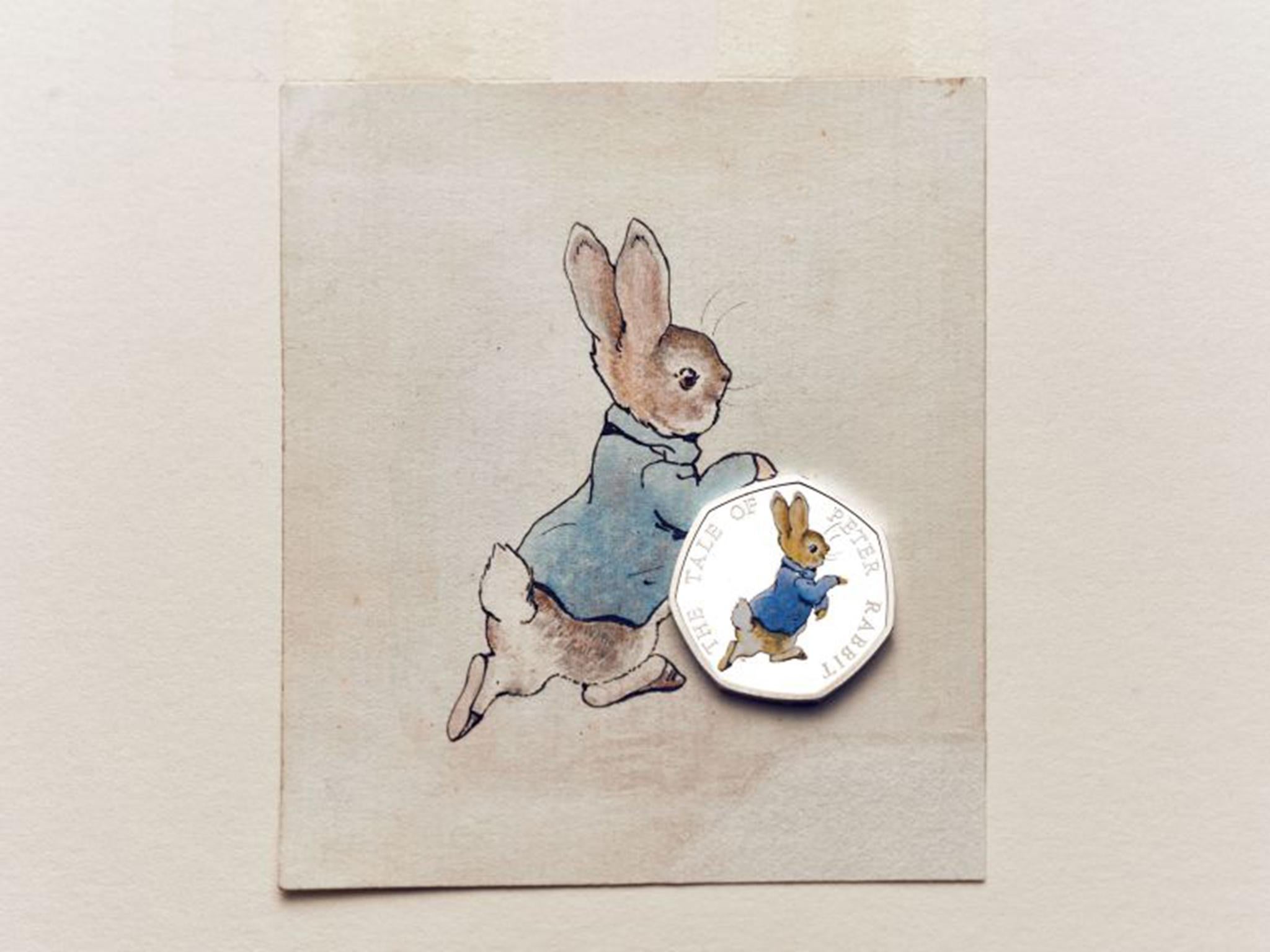 The 2017 limited edition commemorative coin featuring Peter Rabbit