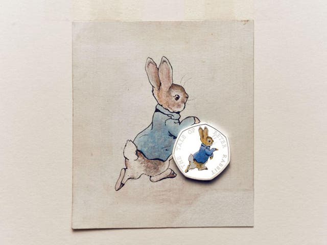 The 2017 limited edition commemorative coin featuring Peter Rabbit