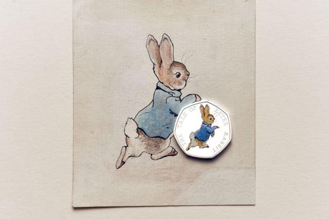 The 2017 limited edition commemorative coin featuring Peter Rabbit