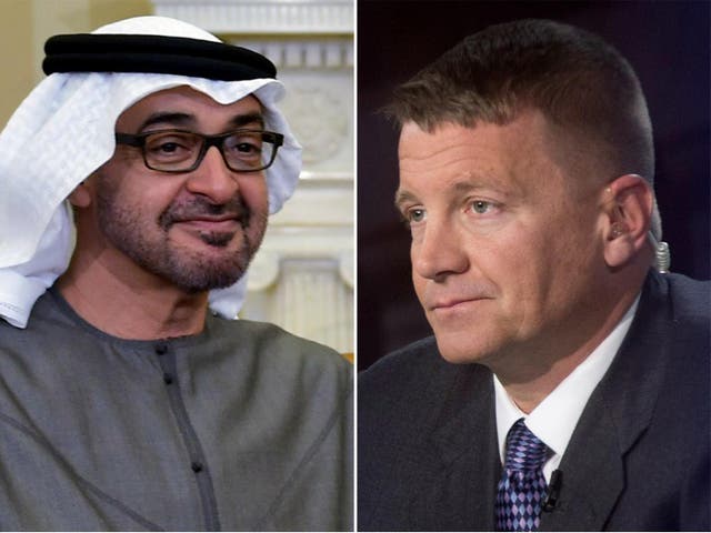 Blackwater founder Erik Prince met with a Russian person close to President Vladimir Putin, according to US, European and Arab officials