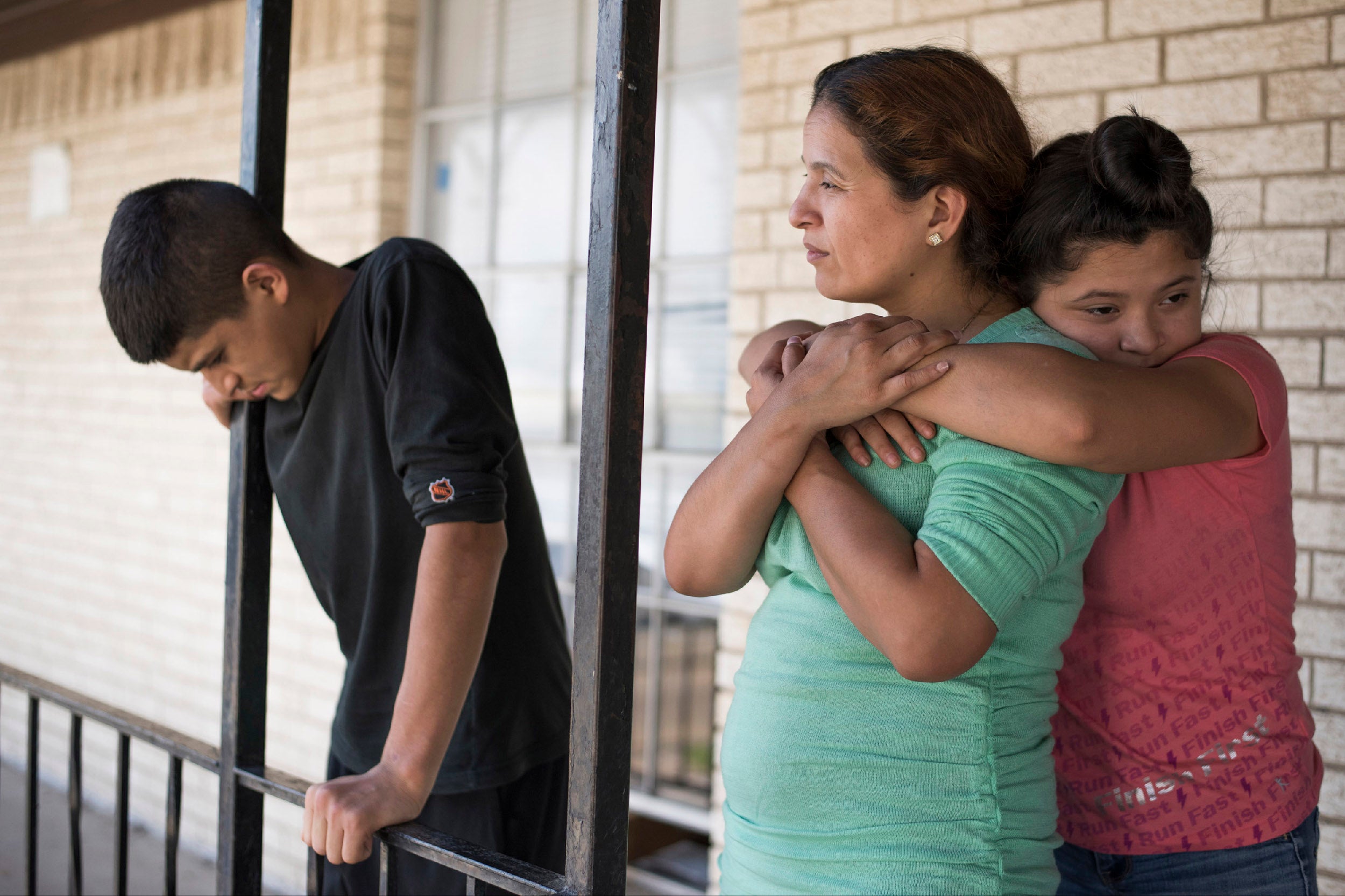 Behind bars: Rosa Ortega, with her daughter Gracie and son Rene, is out on bail and appealing her unprecedented sentence