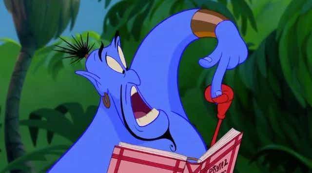 Genie in Disney film Aladdin