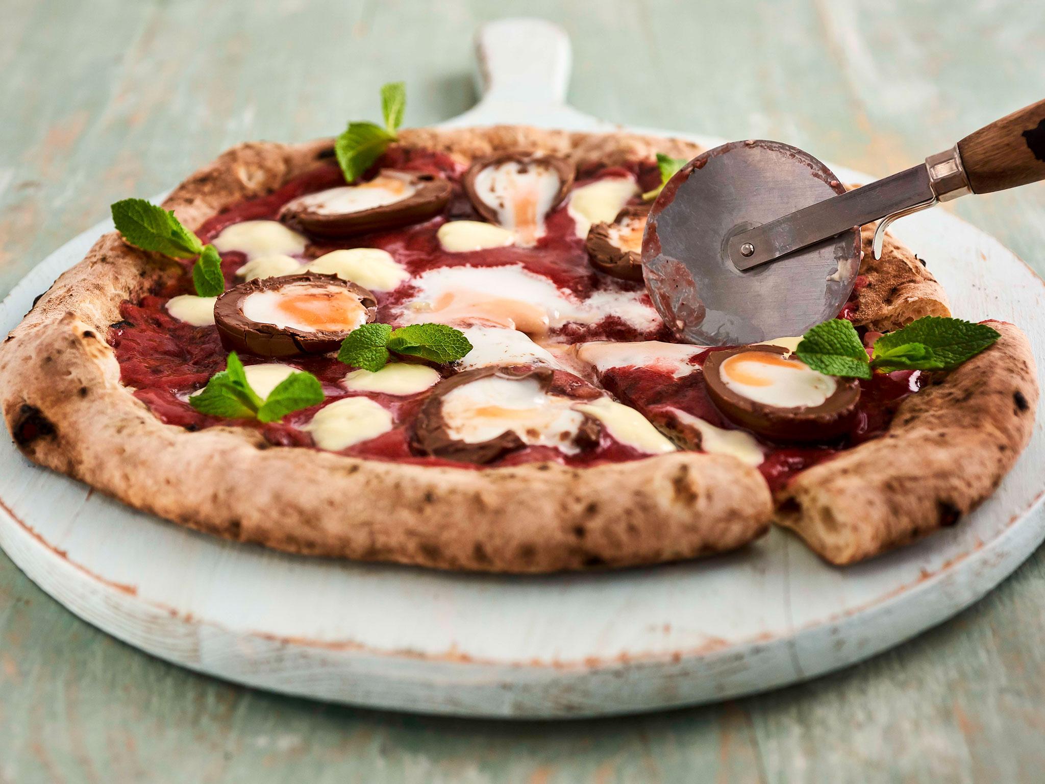 The pizza will be available for Deliveroo customers from Crust Bros from April 7-14