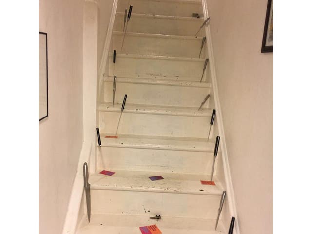 Photo posted by police officer of scene of domestic assault shows what campaigners described as the 'horrific reality' of domestic abuse