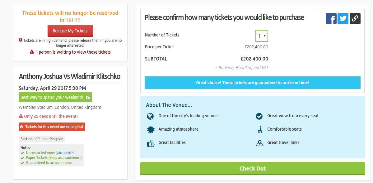 
Re-sale sites are awash with tickets for sale at an inflated price 