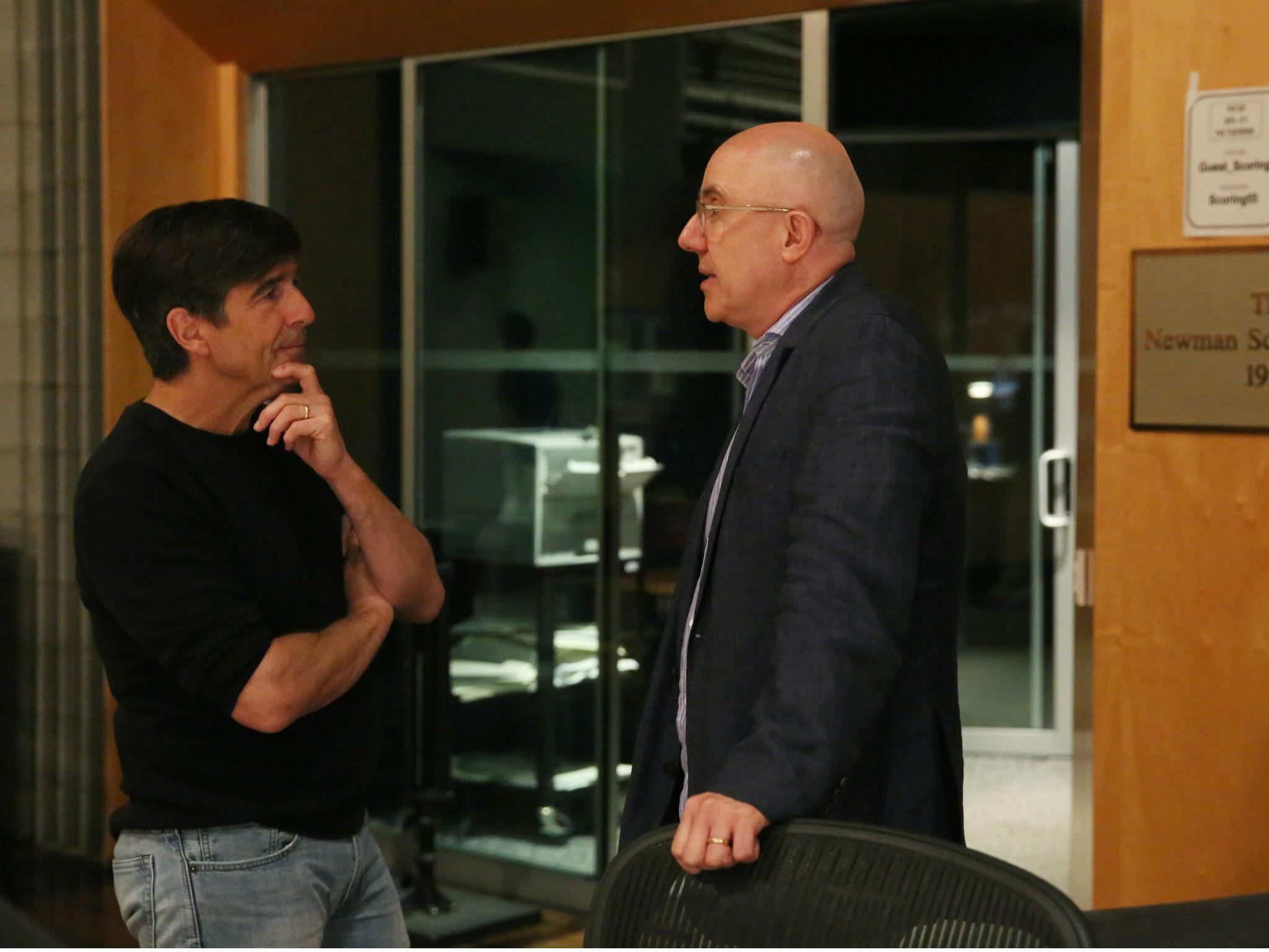 Bouzereau with Thomas Newman who composed the music for ‘Five Came Back’