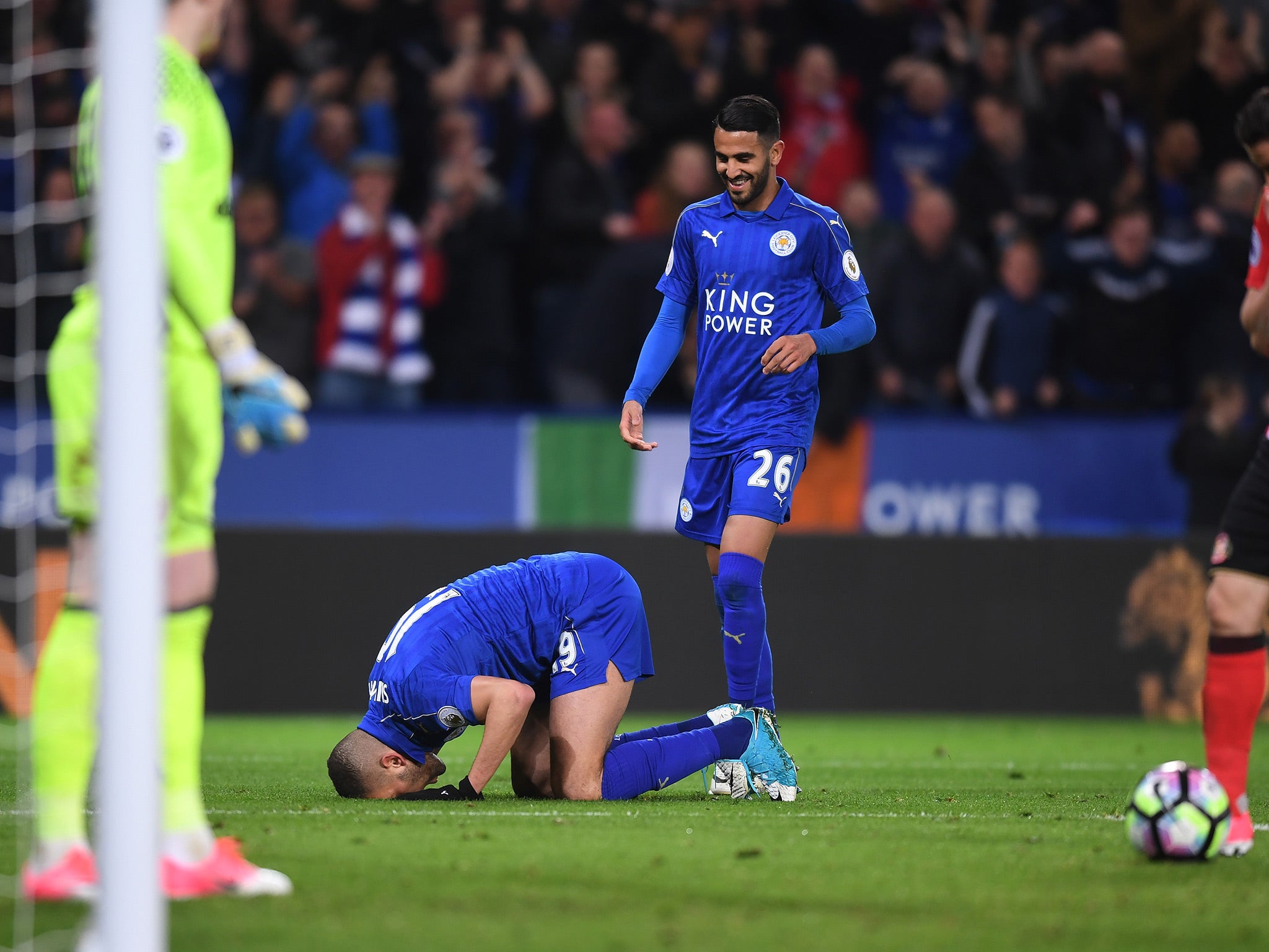 Islam Slimani opened the scoring in the second half