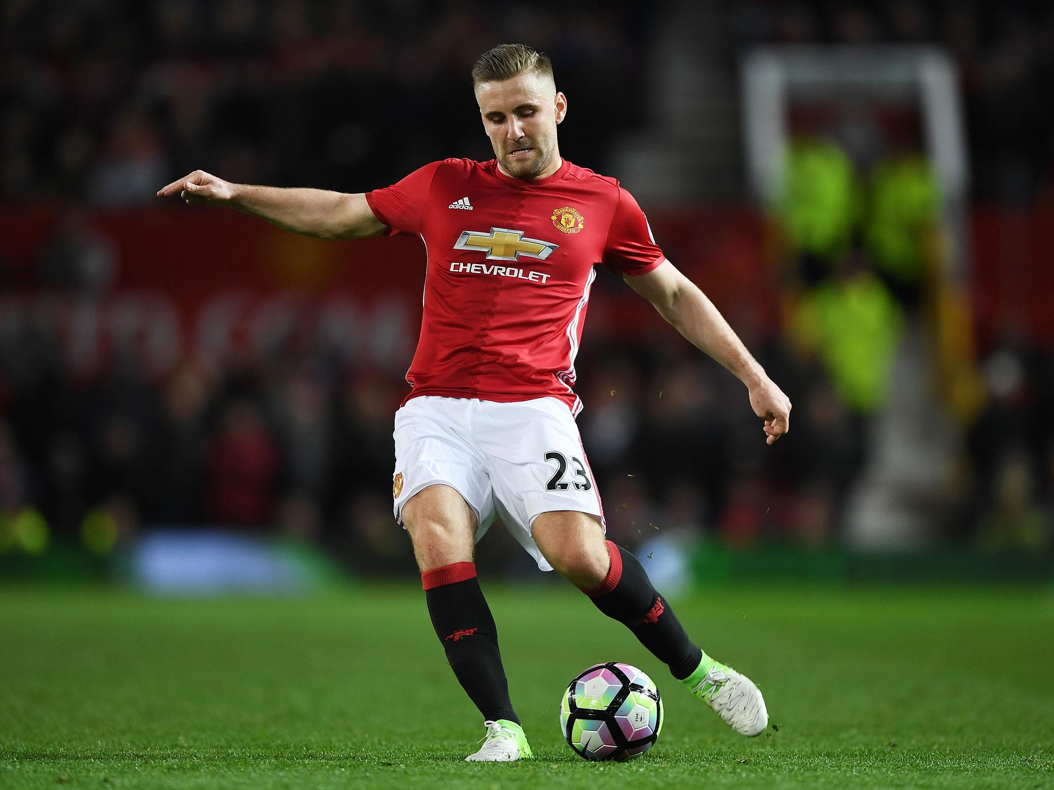 Luke Shaw made his first Manchester United appearance in a month