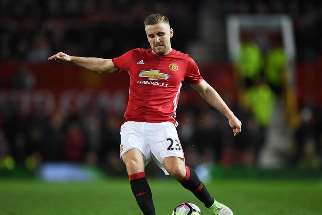 Luke Shaw made his first Manchester United appearance in a month