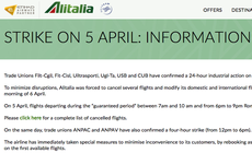 Alitalia passengers stranded as strikes ground hundreds of flights