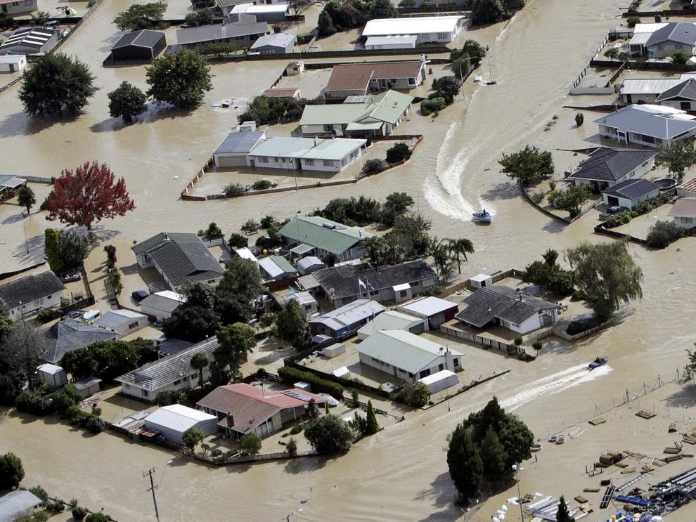 2015 in New Zealand the remnants of a cyclone Pam move down the east coast of New Zealand causing evacuations, heavy flooding