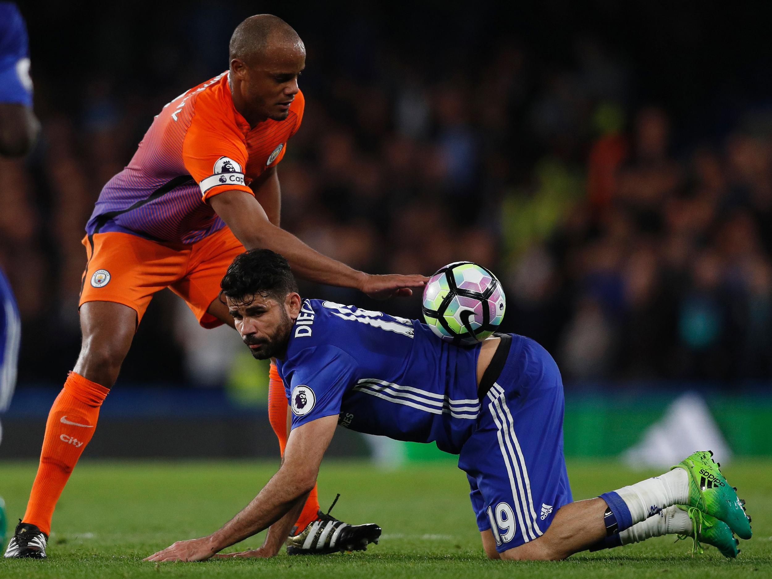 Kompany and Costa had a physical battle throughout