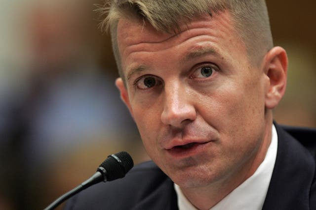 File photo of Erik Prince, founder of the notorious Blackwater security group.