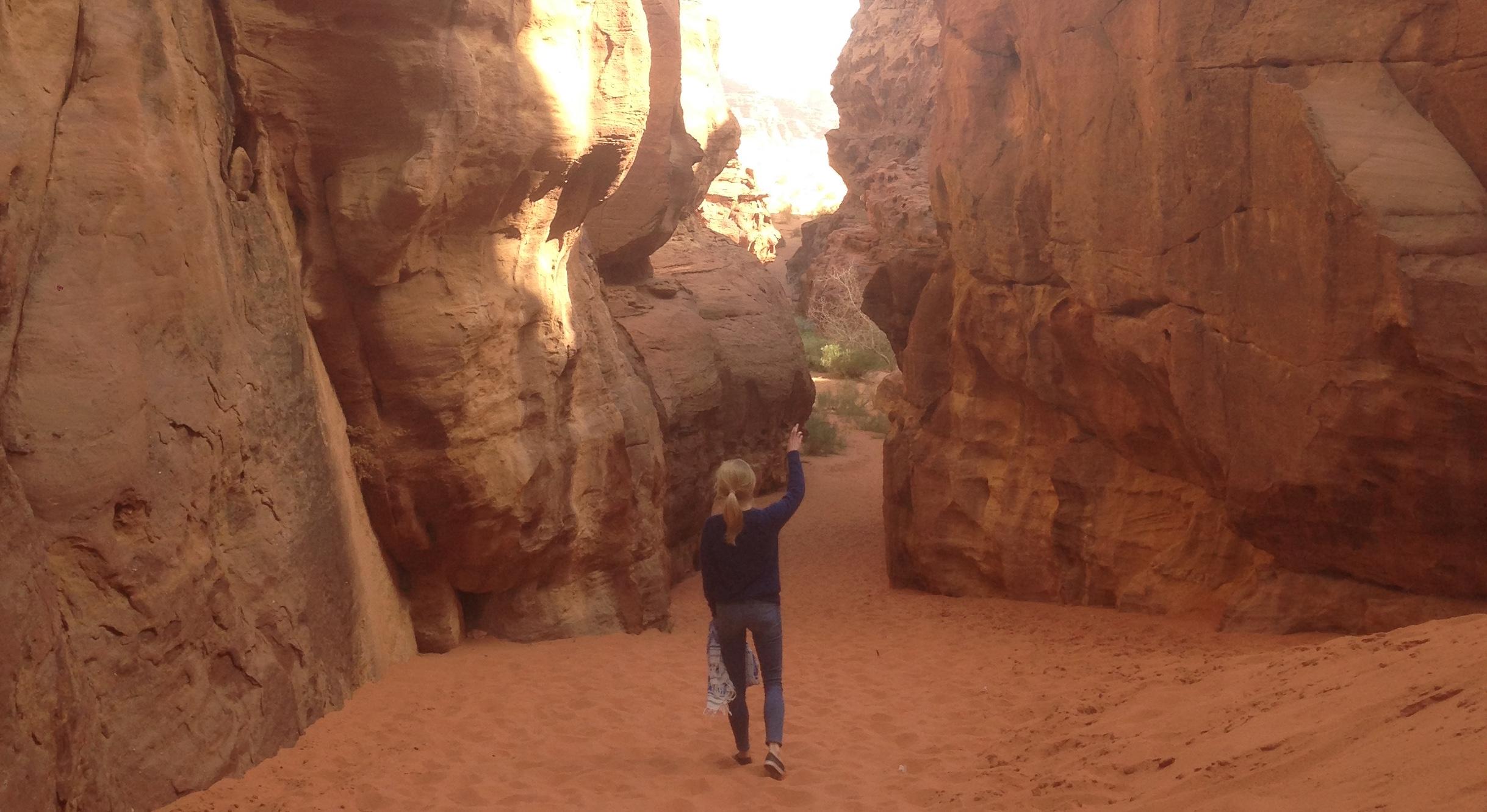 On the way to Wadi Rum