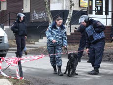 Police find explosive device during St Petersburg raids
