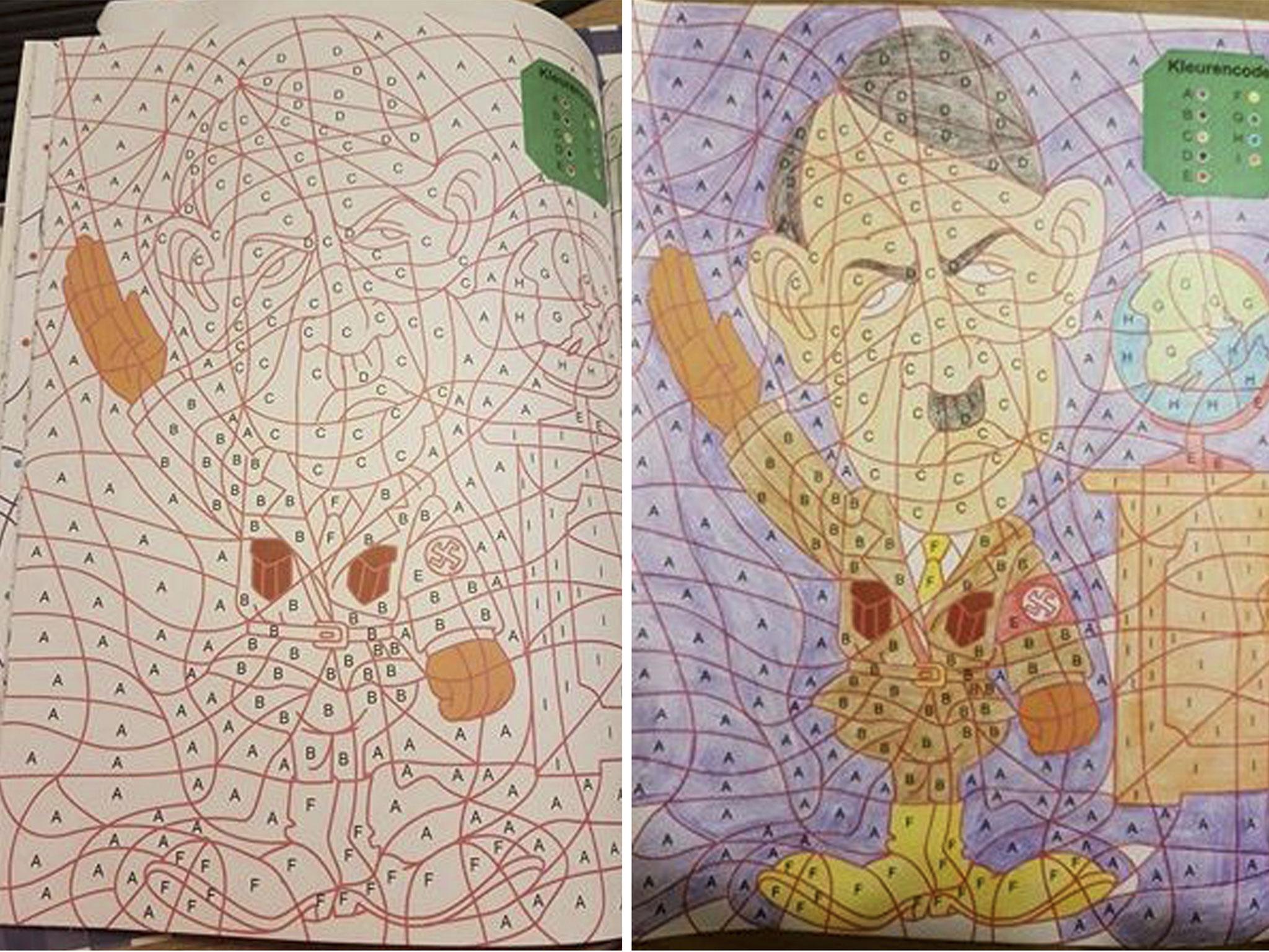 The colouring book also features images of Nelson Mandela, Albert Einstein and Abraham Lincoln