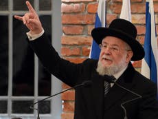 Israel’s former chief rabbi says Syrian civil war is a Holocaust
