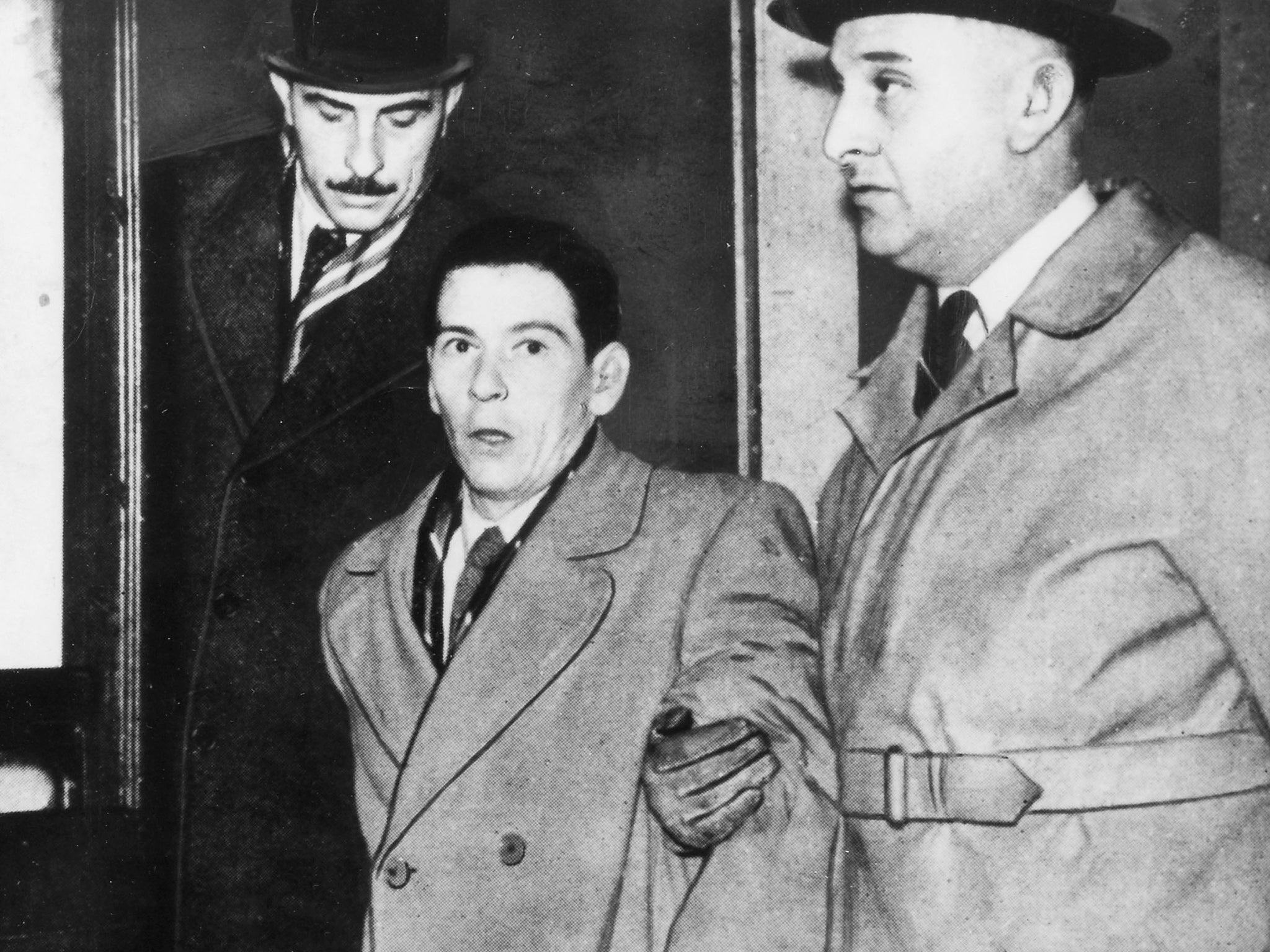 Terrified face of a doomed innocent: in one of the most infamous miscarriages of justice in British legal history, Timothy Evans was convicted of the murder of his wife and daughter, and in 1950 hanged. His neighbour later confessed to the killings