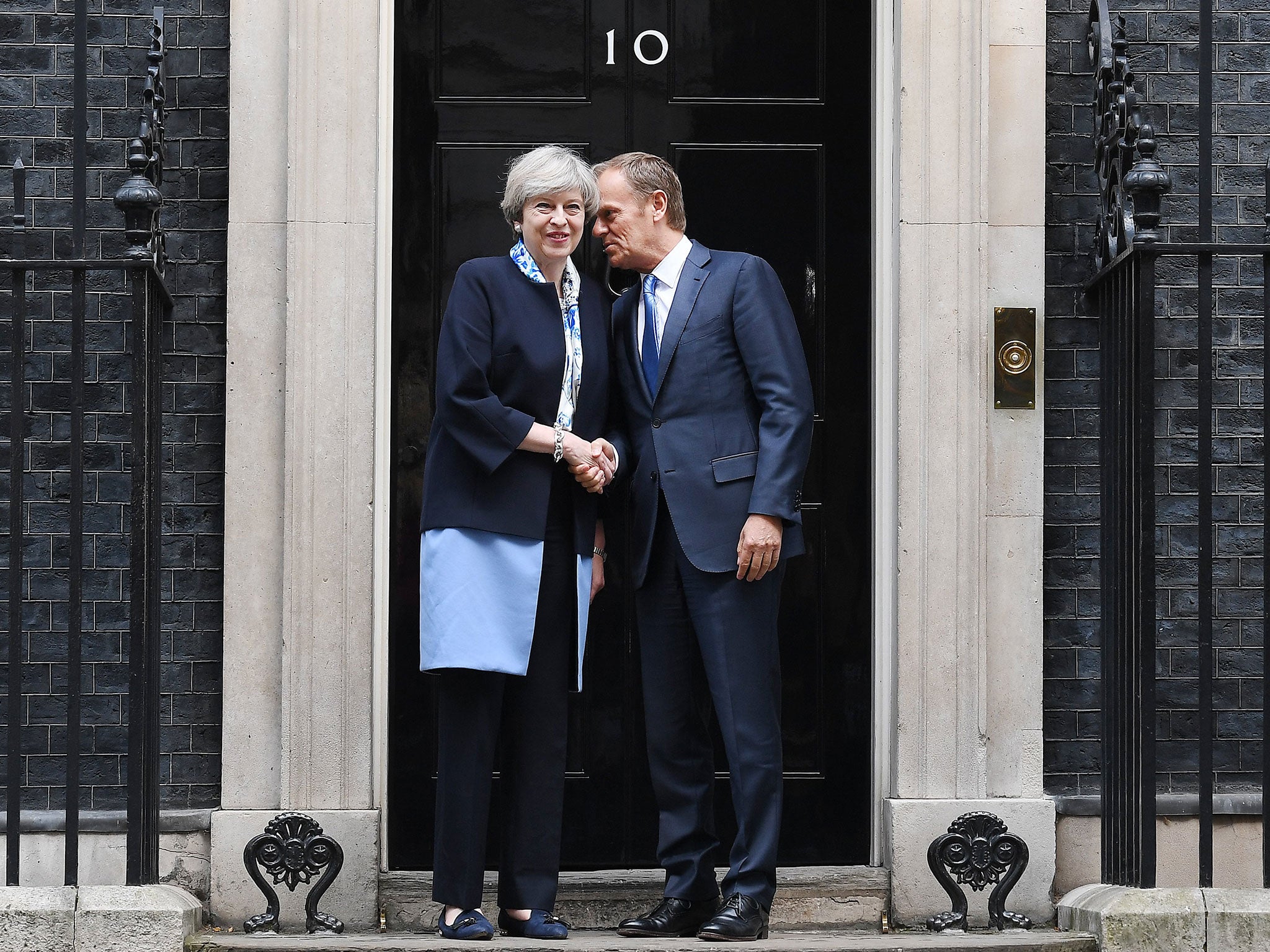 The PM’s dealings with European Council President Donald Tusk have left Tory MPs in a relaxed frame of mind