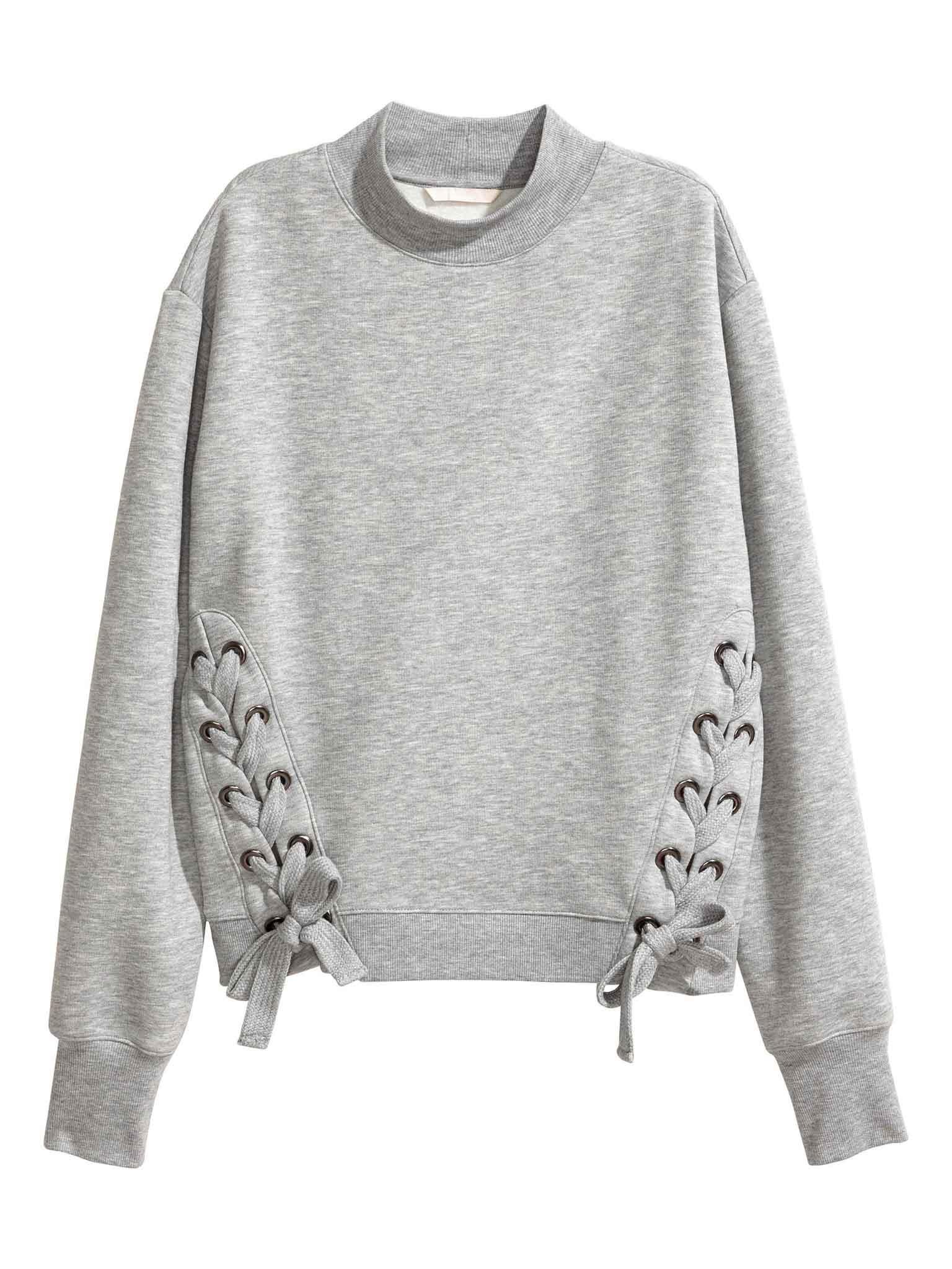 Sweatshirt with Lacing, £34.99, hm.com