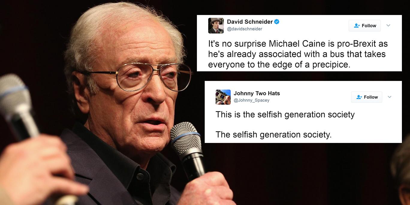 Michael Caine Voted For Brexit And Everyone Is Making The Same Joke 