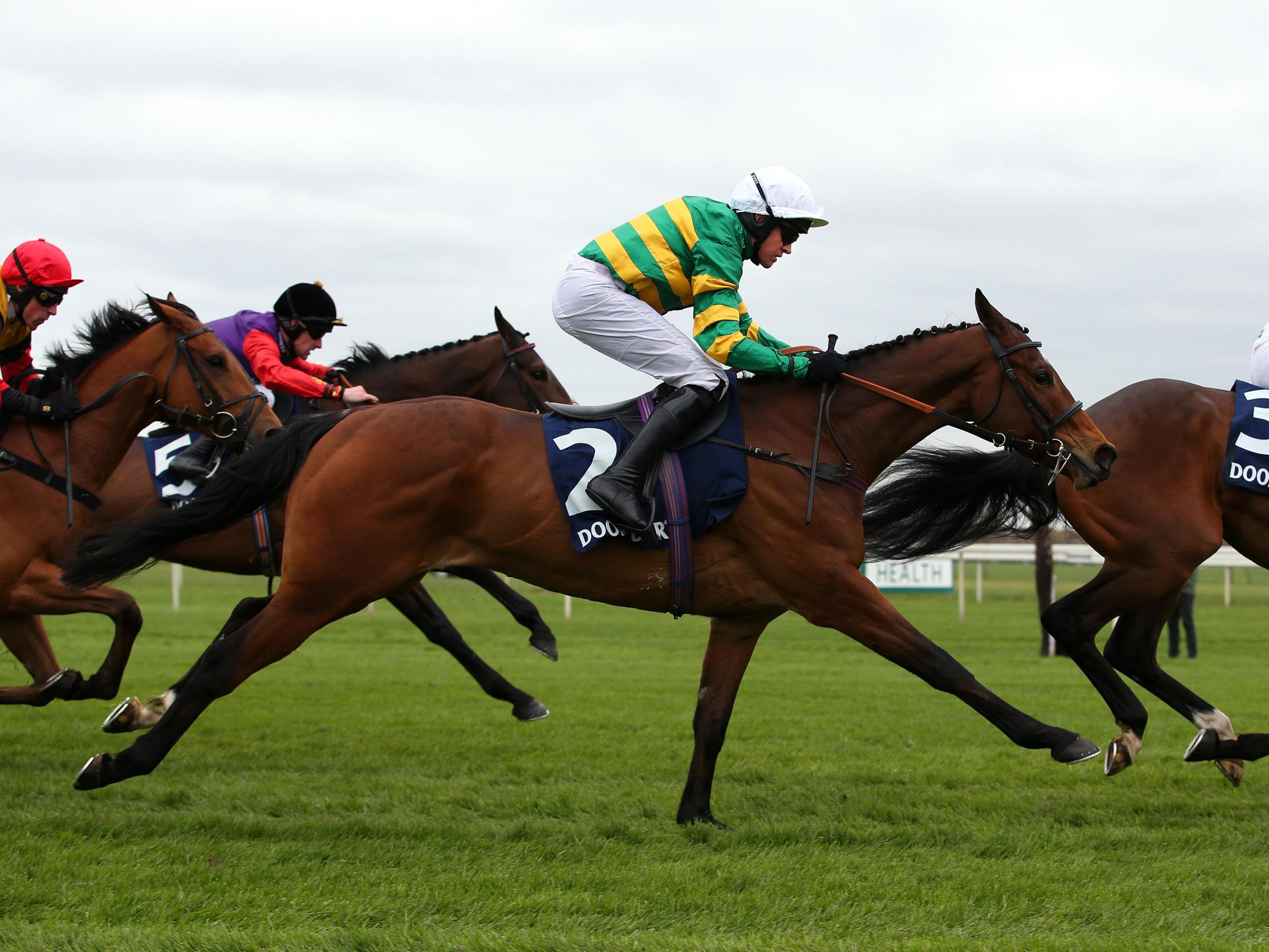 Defi Du Seuil (2) won the Doom Bar Anniversary 4-Y-O Juvenile Hurdle Race