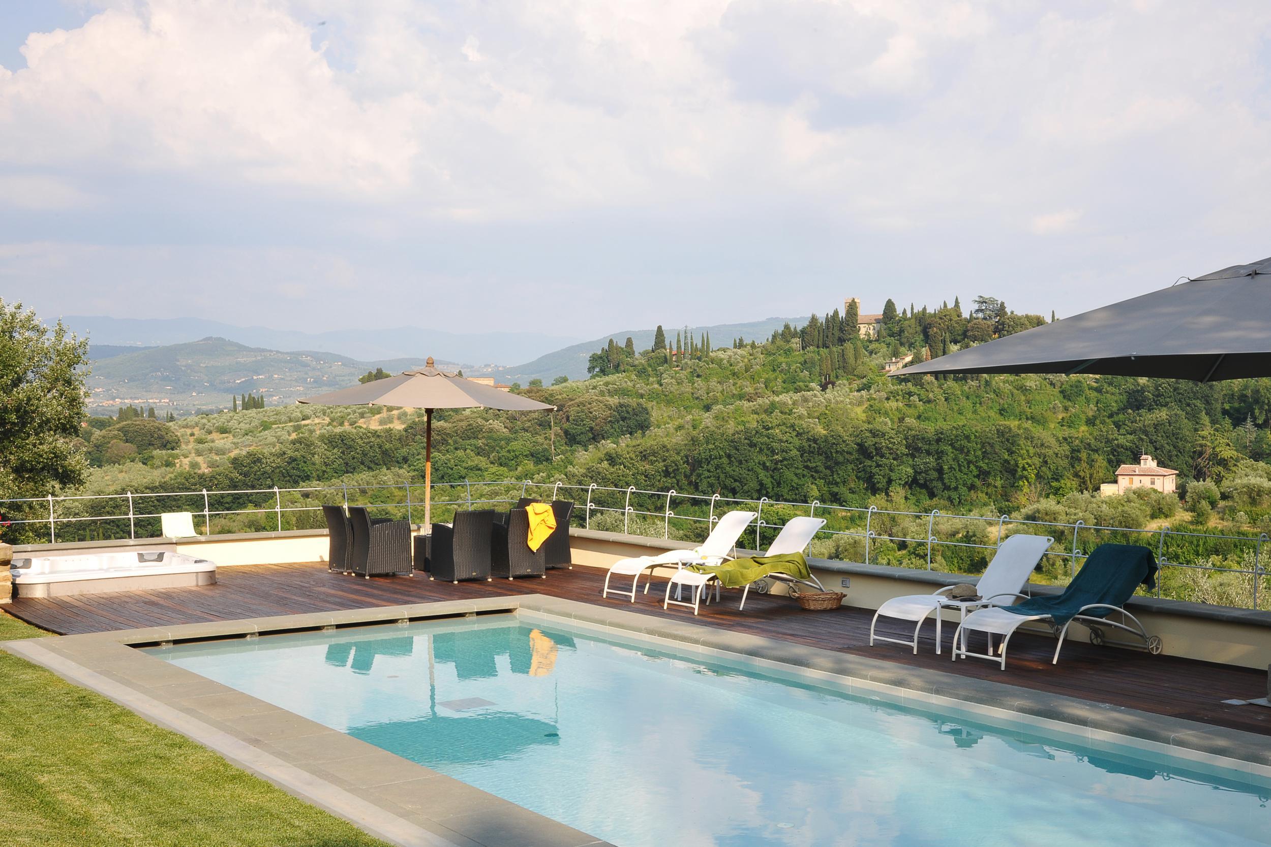 Villa I Giullari is only half an hour's walk from central Florence but feels a world away