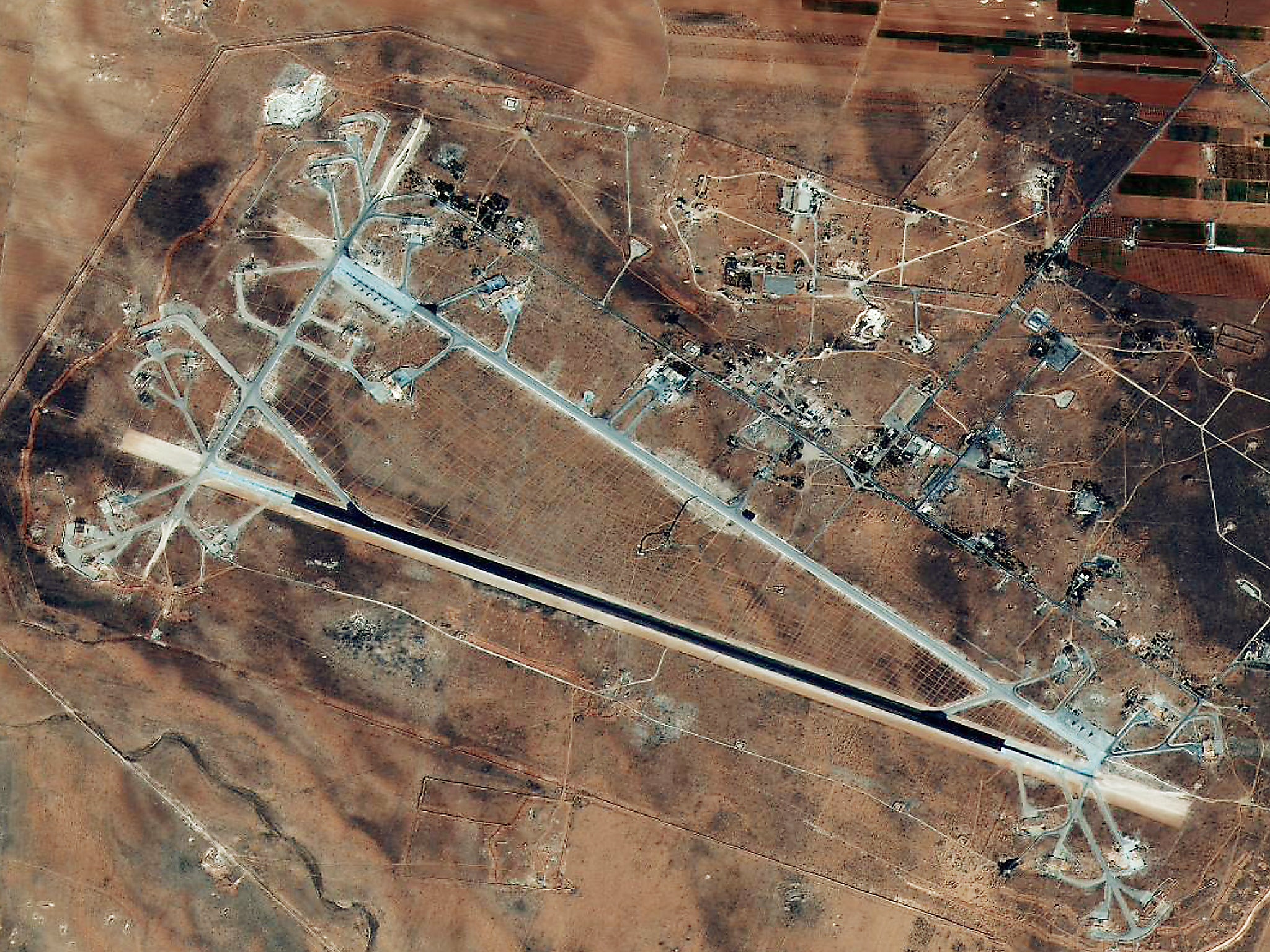 Shayrat airfield in Syria