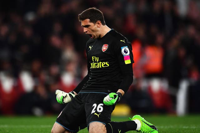 Emiliano Martinez will remain in goal for Arsenal with Petr Cech and David Ospina injured