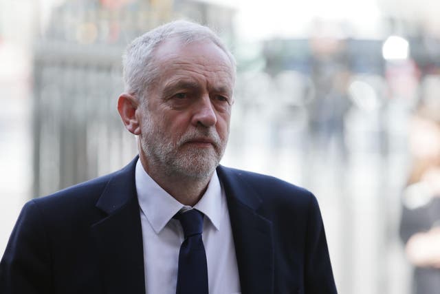 Mr Corbyn described the nerve gas attack on the Idlib province of the war-ravaged region as 'horrific war crime'
