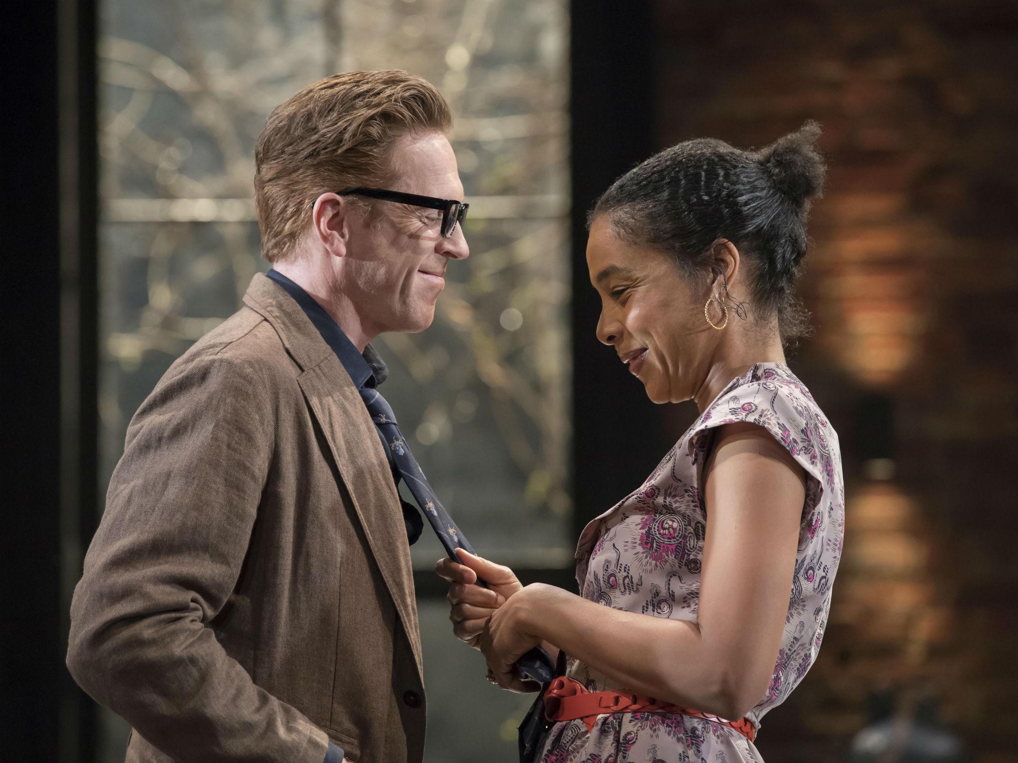 Damian Lewis (Martin) and Sophie Okonedo (Stevie) star in 'The Goat, or Who is Sylvia?' at Theatre Royal Haymarket
