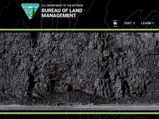 Trump’s Bureau of Land Management replaces open countryside on its website with giant coal mine
