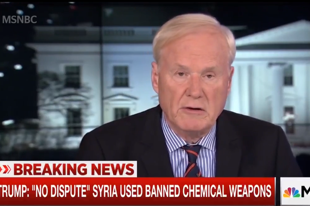 Chris Matthews claims Trump may have staged attack on airbase, though Russia has since broken off a harm-reduction agreement with the US coalition in Syria