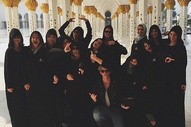 Selena Gomez angered some with this photo outside a mosque