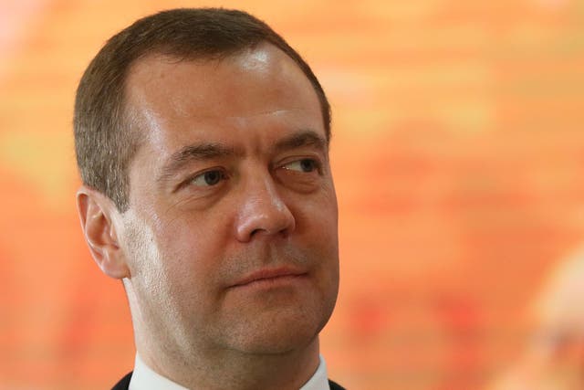 Russia's Prime Minister Dmitry Medvedev made the comments on social media