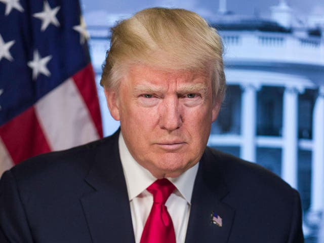 Donald Trump's official presidential portrait