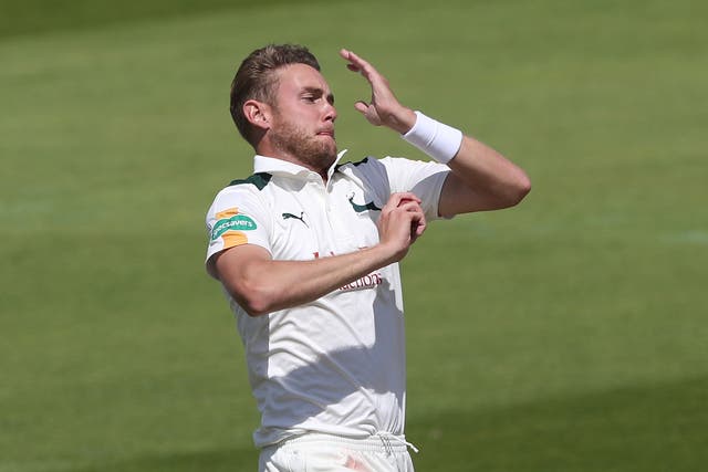 Stuart Broad bowled only 21 overs in Nottinghamshire's win over Leicestershire