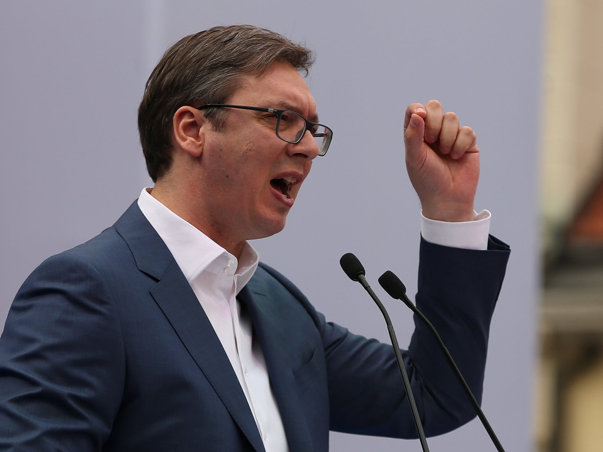 President Aleksandar Vucic was unharmed after the luxury vehicle crashed into his car during an alleged attack near his residence in Belgrade on Saturday, it is claimed.