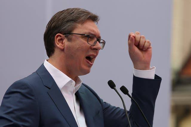 President Aleksandar Vucic was unharmed after the luxury vehicle crashed into his car during an alleged attack near his residence in Belgrade on Saturday, it is claimed.