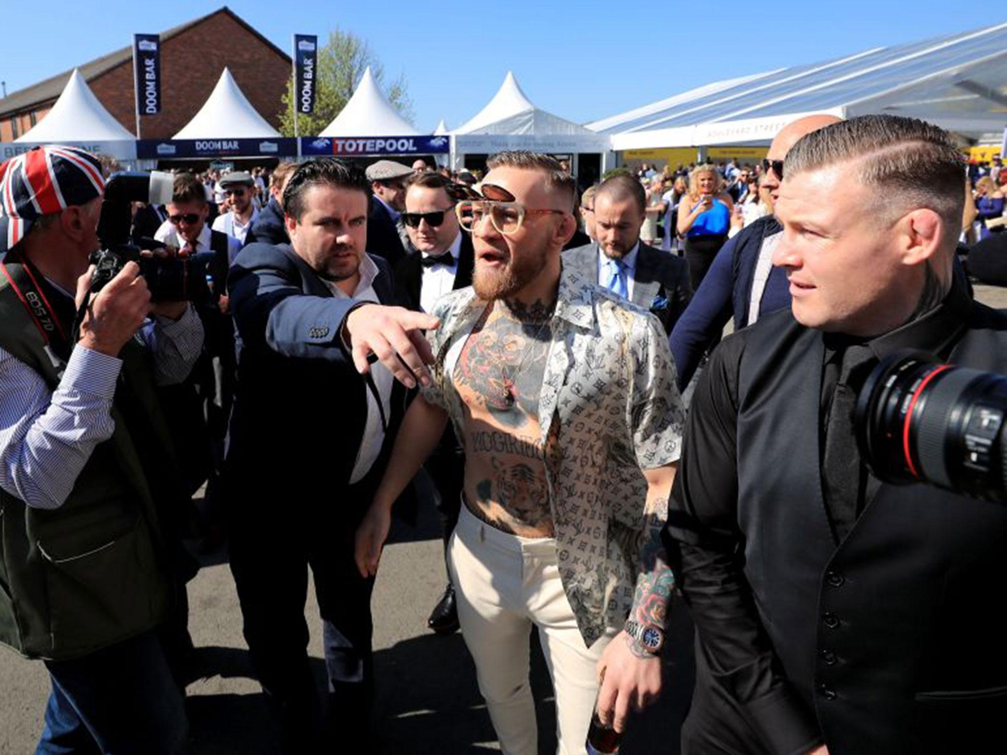 How much is Conor McGregor's Grand National outfit? From LV shirt