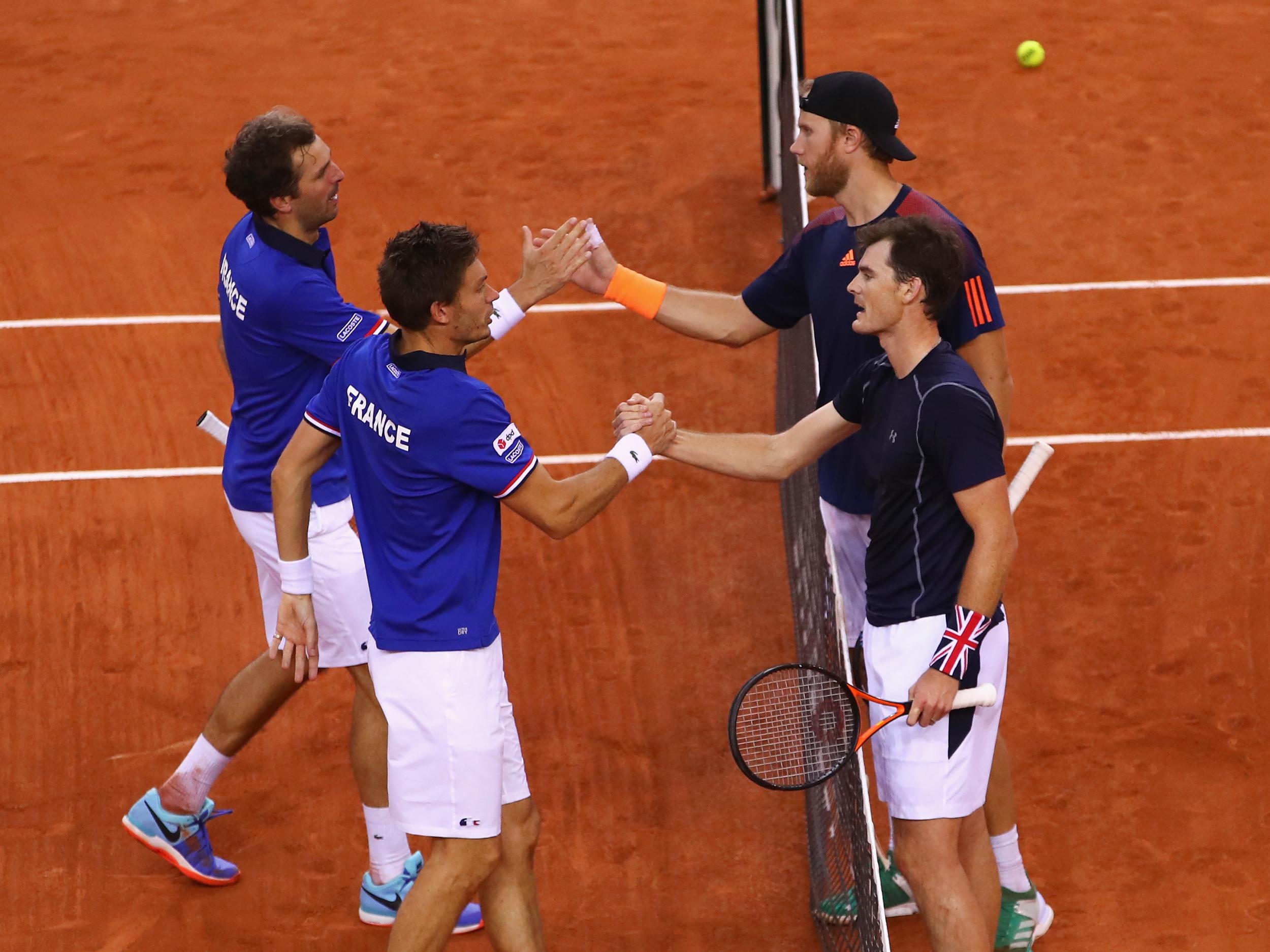 Murray and Inglot could not stop France from beating Great Britain 3-0