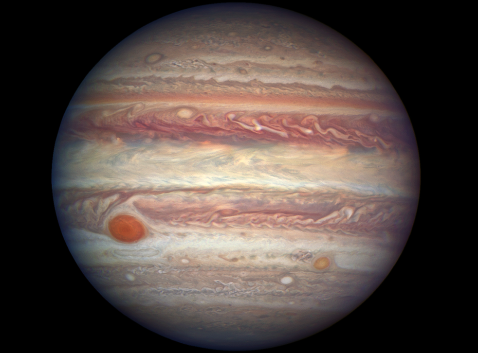 Close-up of gas giant taken by the Hubble telescope