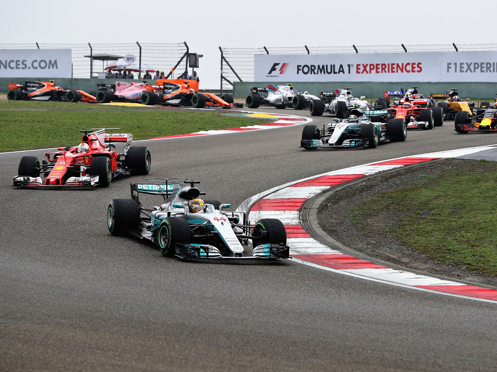 Sebastian Vettel saw his shot at Lewis Hamilton robbed by the safety car