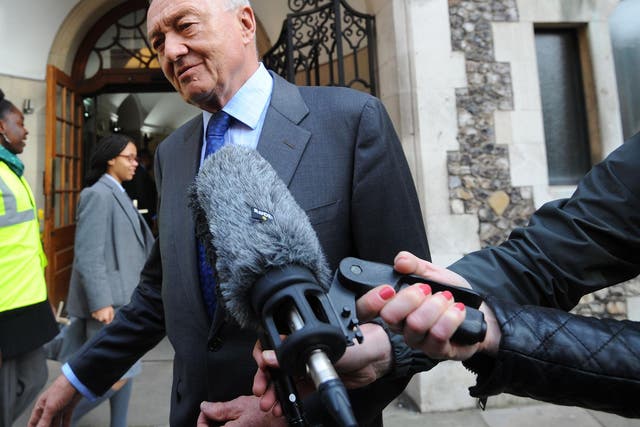 Ken Livingstone at Church House, Westminster, where he faced a disciplinary hearing over his remarks about Adolf Hitler