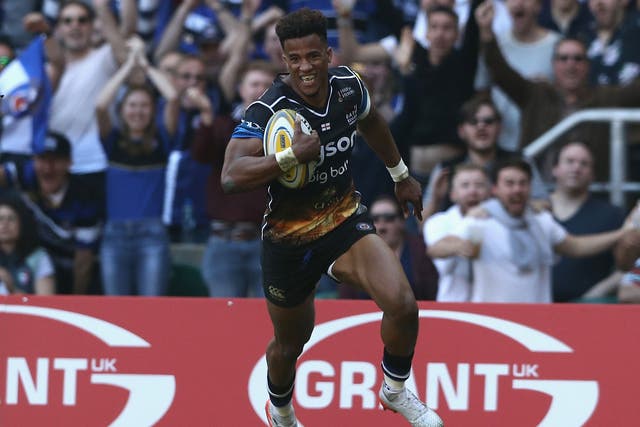 Anthony Watson could be in line for a permanent switch to full-back if his performance for Bath is anything to go by