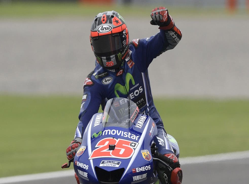 Maverick Vinales won his second race of the season in the Grand Prix of Argentina