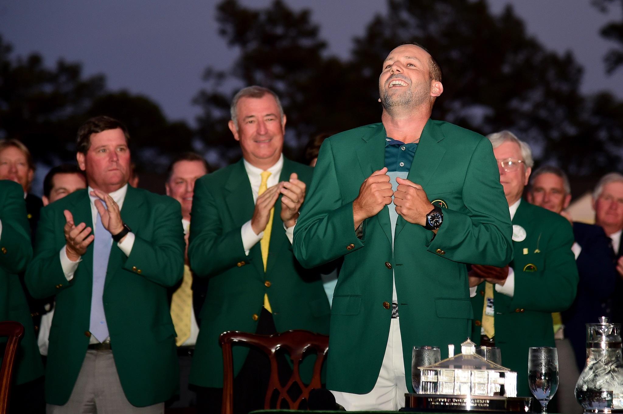 Sergio Garcia paid tribute to Seve Ballesteros after winning the Masters